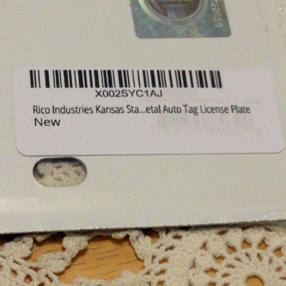 Kansas State vanity plate, Affinity Licensed Auto Tag - Picture 4 of 4